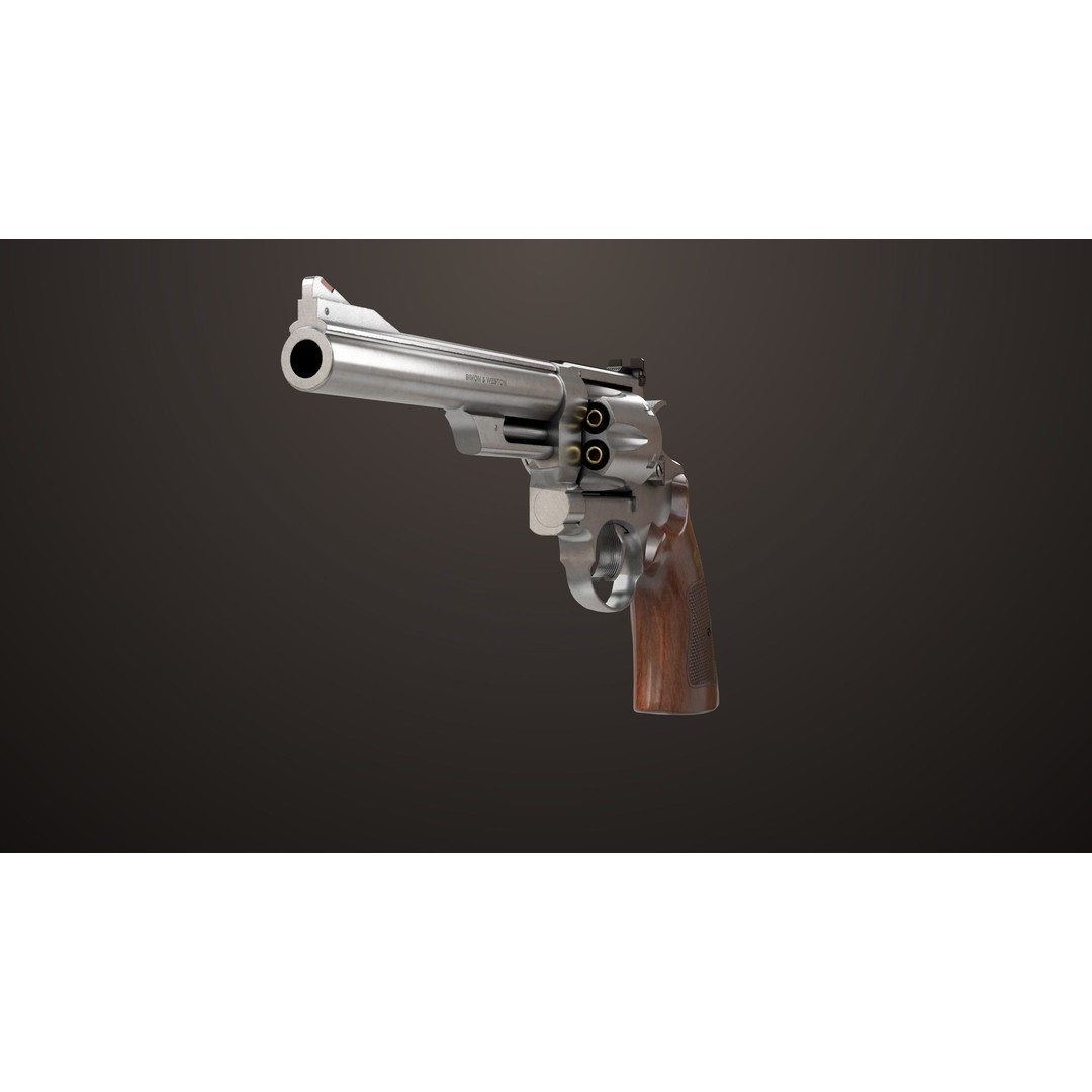 M29 Revolver 3D Model – Low Poly PBR Game Asset, FBX - View 13
