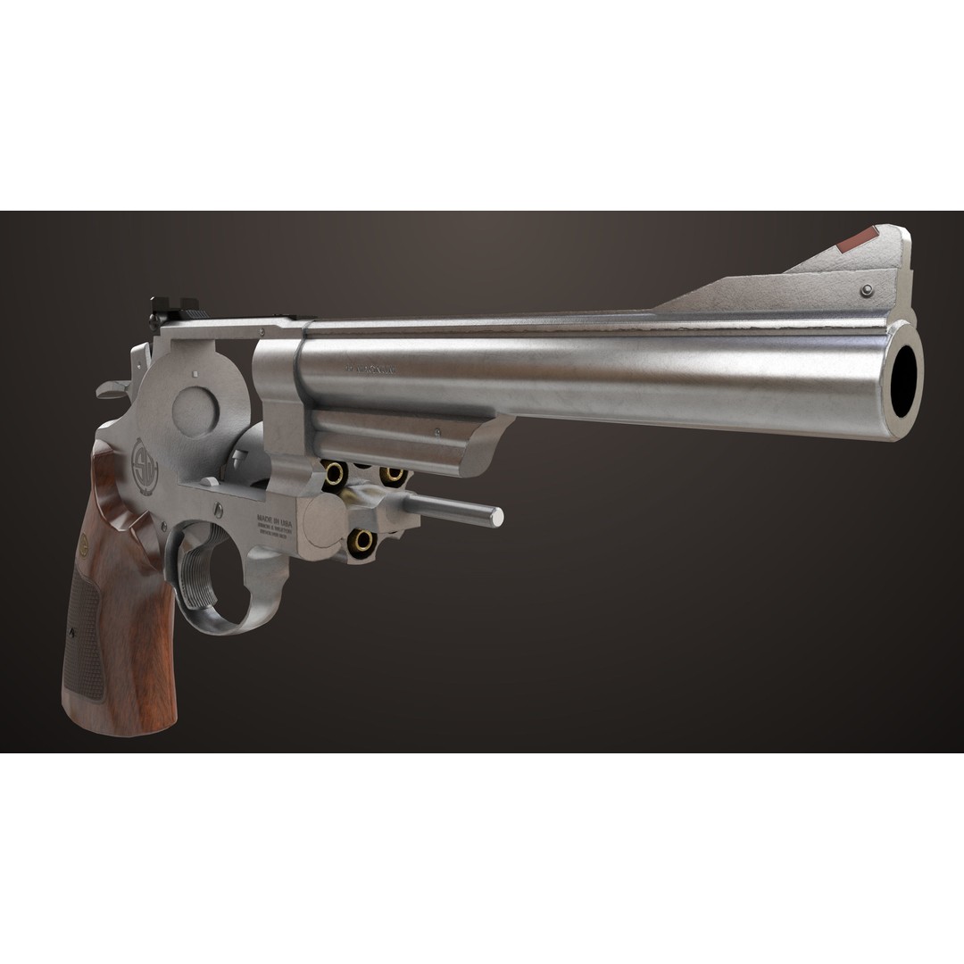 M29 Revolver 3D Model – Low Poly PBR Game Asset, FBX - View 19