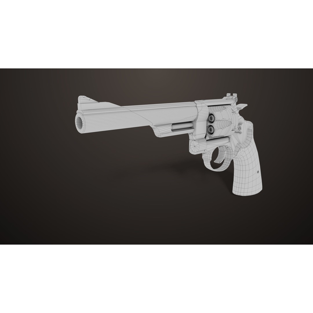 M29 Revolver 3D Model – Low Poly PBR Game Asset, FBX - View 21