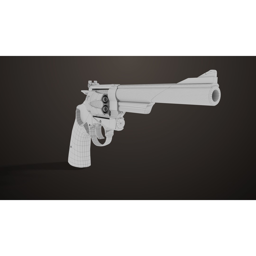 M29 Revolver 3D Model – Low Poly PBR Game Asset, FBX - View 24