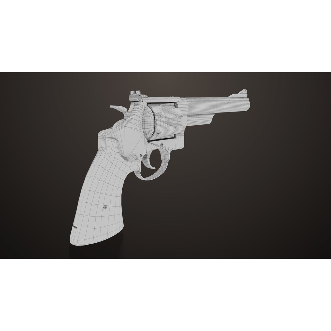 M29 Revolver 3D Model – Low Poly PBR Game Asset, FBX - View 26