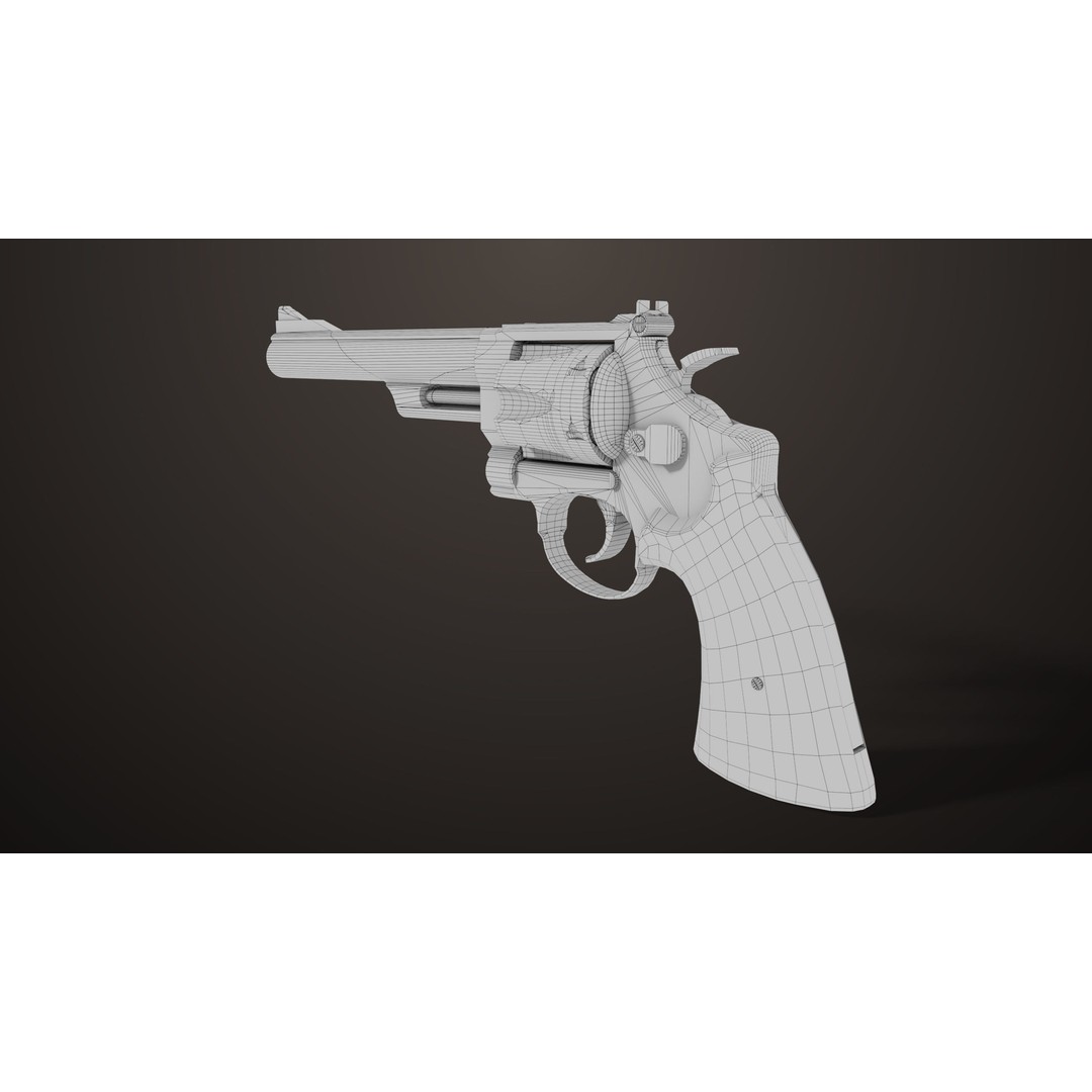 M29 Revolver 3D Model – Low Poly PBR Game Asset, FBX - View 28
