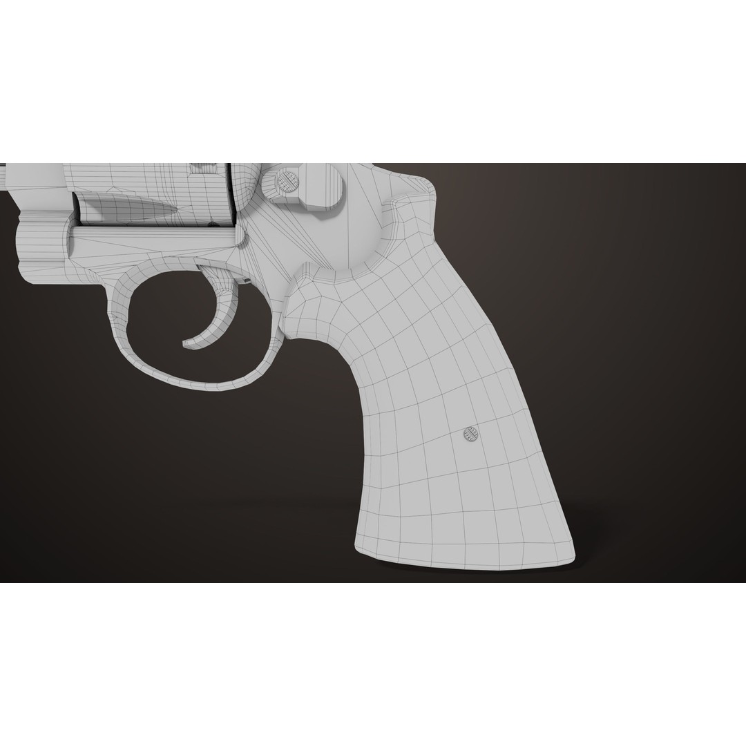 M29 Revolver 3D Model – Low Poly PBR Game Asset, FBX - View 29