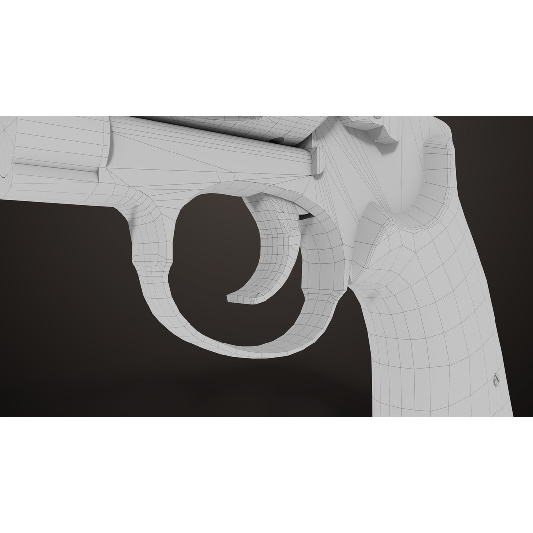 M29 Revolver 3D Model – Low Poly PBR Game Asset, FBX - View 30