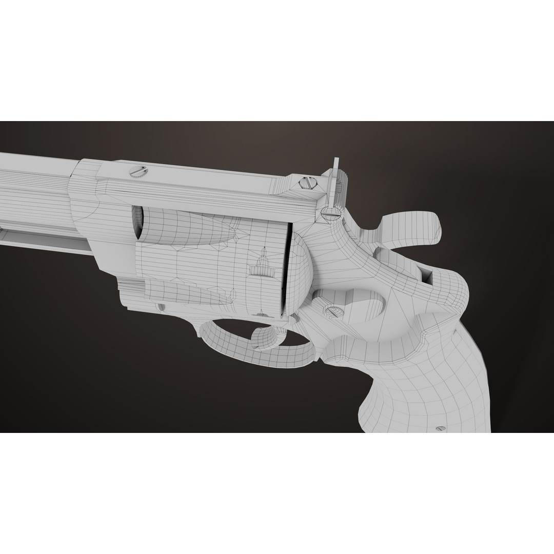 M29 Revolver 3D Model – Low Poly PBR Game Asset, FBX - View 32