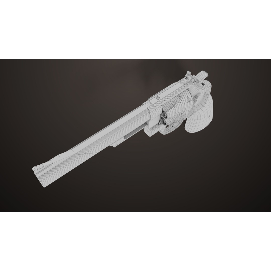 M29 Revolver 3D Model – Low Poly PBR Game Asset, FBX - View 33