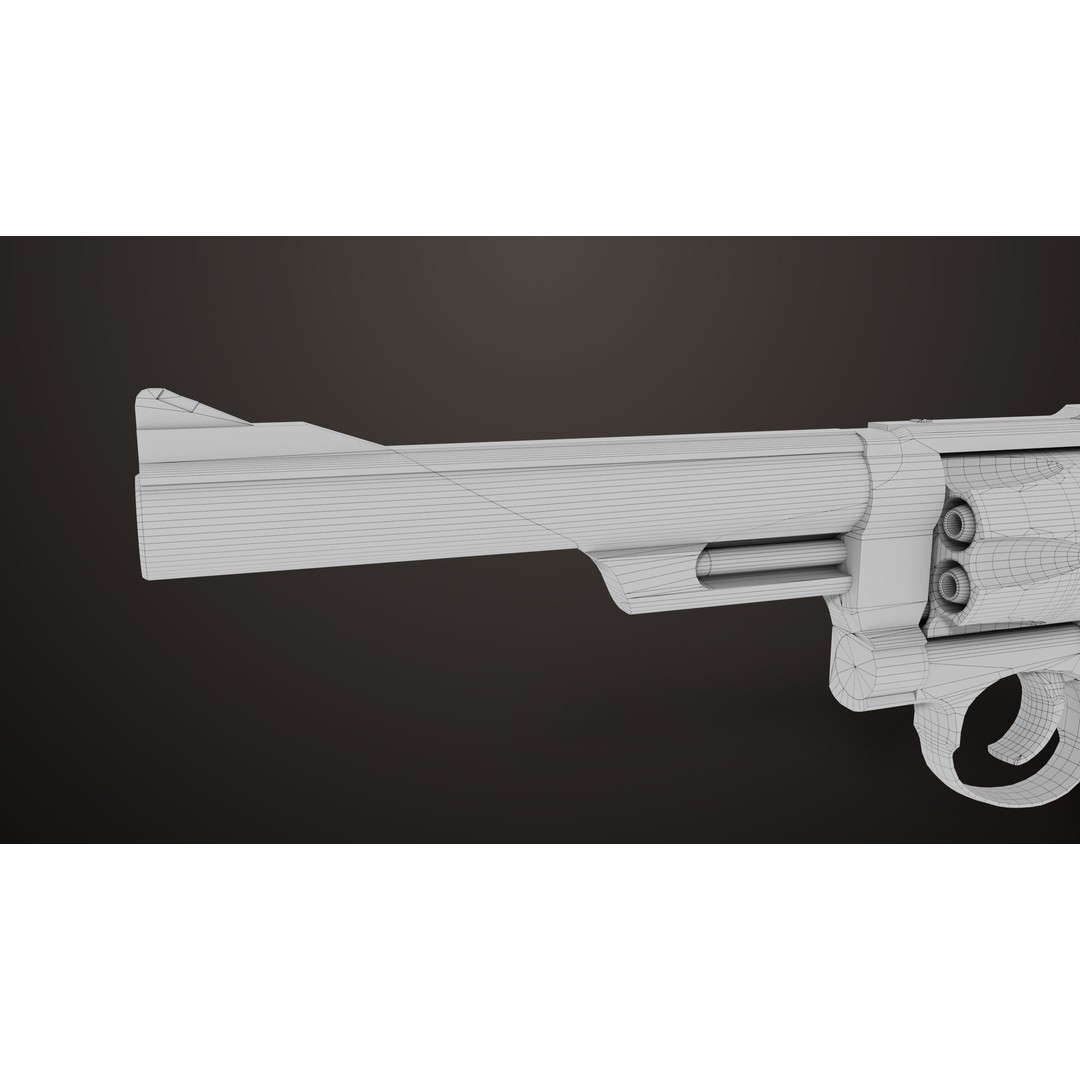 M29 Revolver 3D Model – Low Poly PBR Game Asset, FBX - View 34