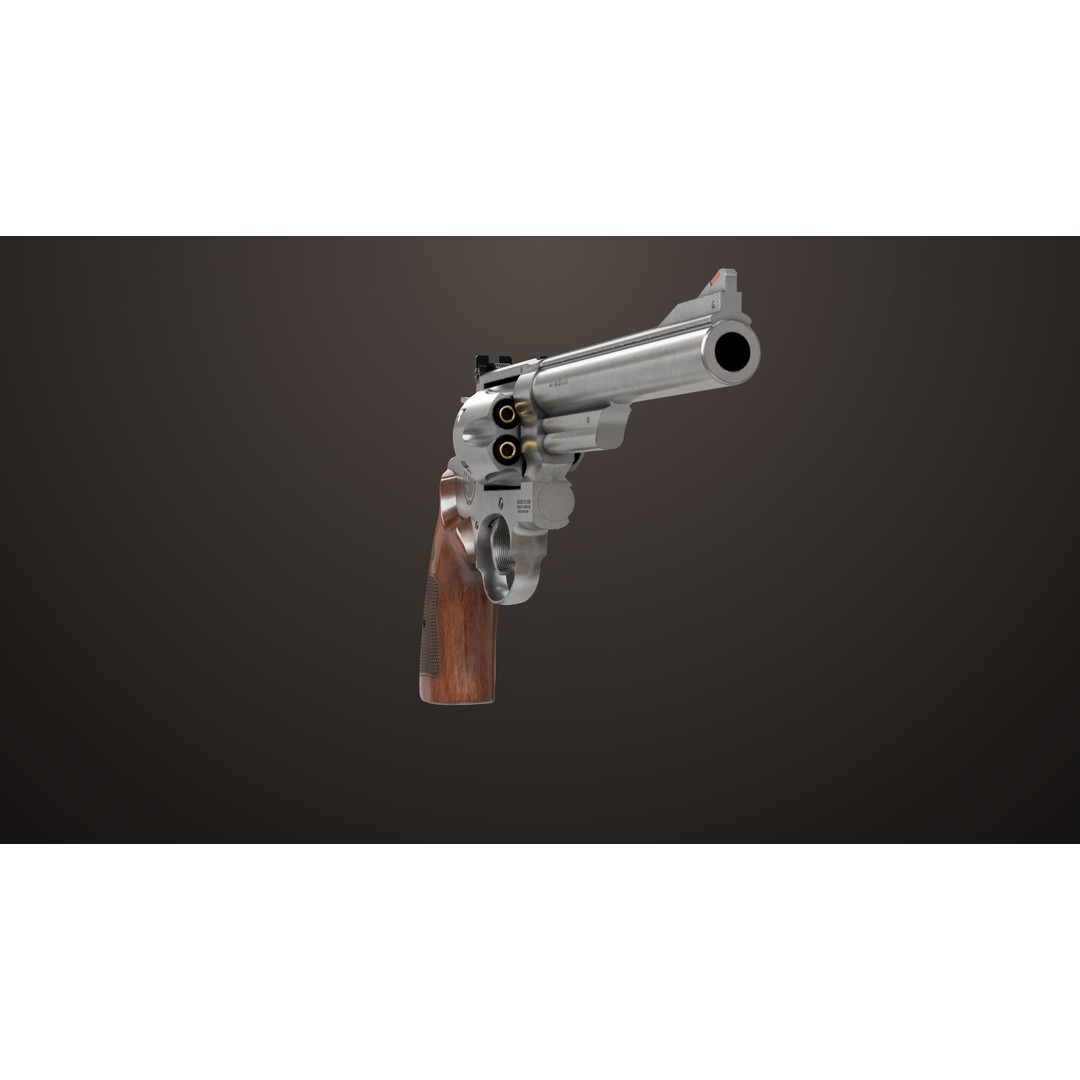 M29 Revolver 3D Model – Low Poly PBR Game Asset, FBX - View 5