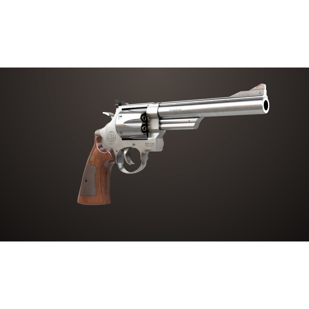M29 Revolver 3D Model – Low Poly PBR Game Asset, FBX - View 8