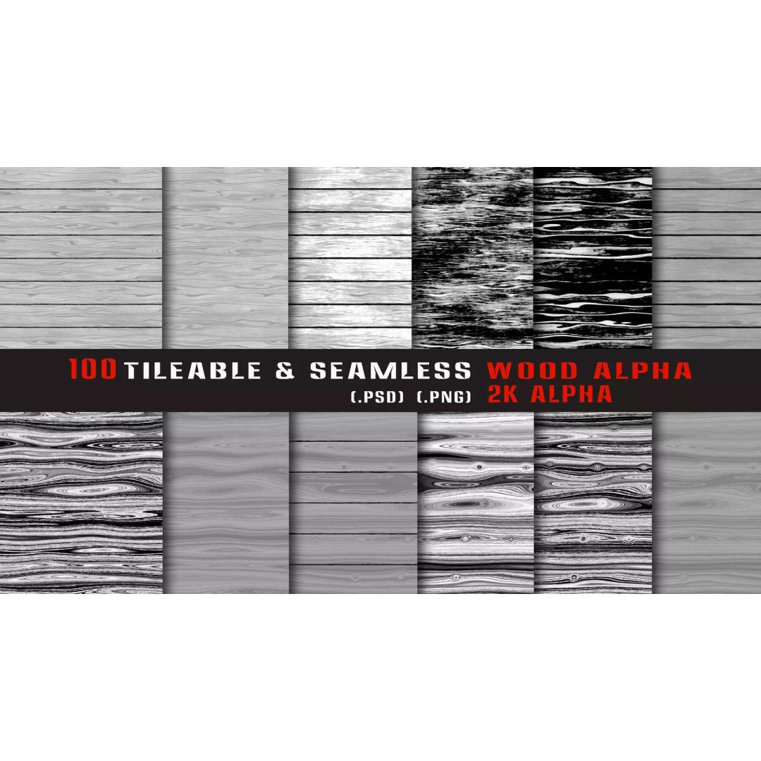 Surface Damage & Wood Alpha Textures 3D Model – 896 High-Quality Alphas - View 17