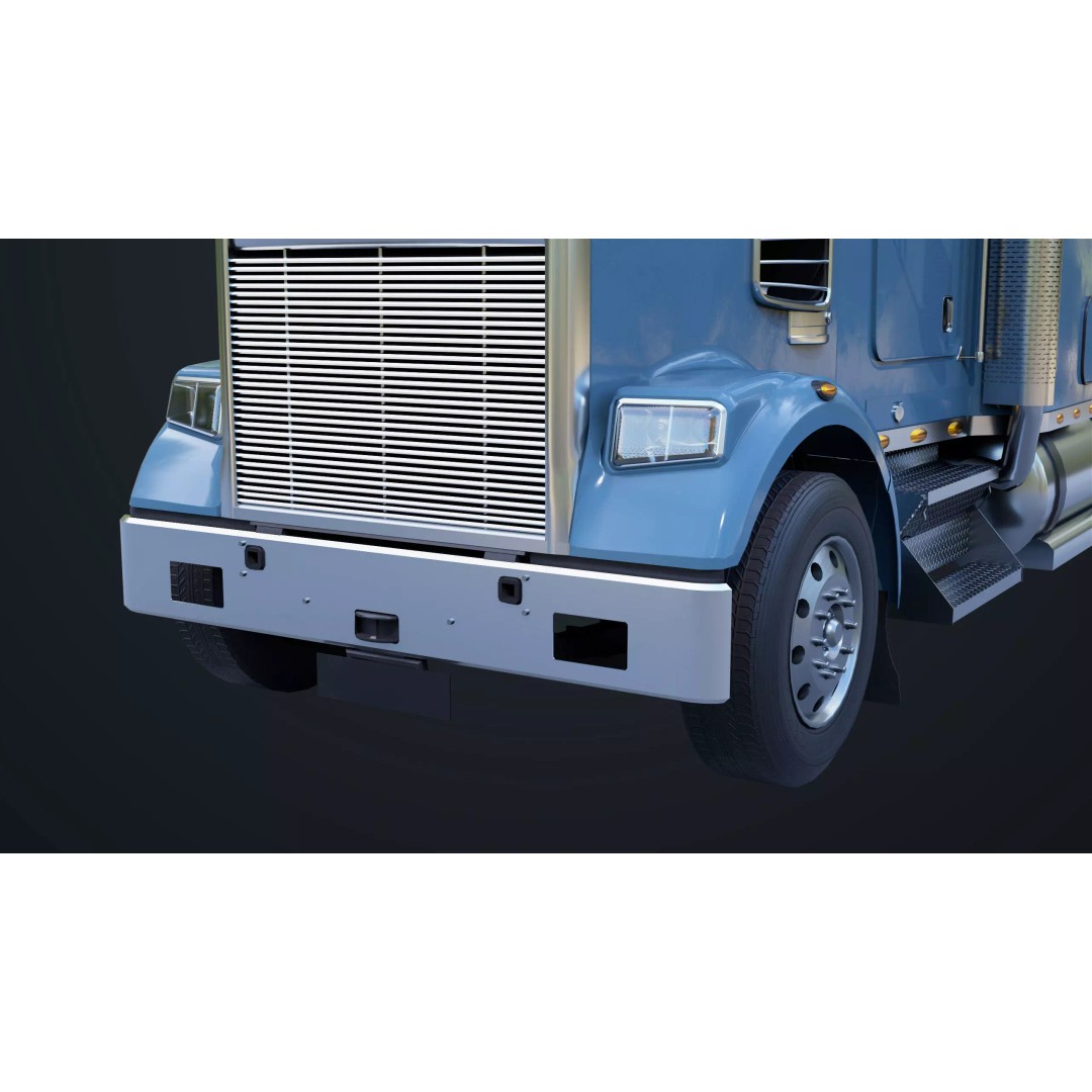 Heavy Truck Chassis 3D Model – Low Poly PBR Rigged Asset, FBX - View 11