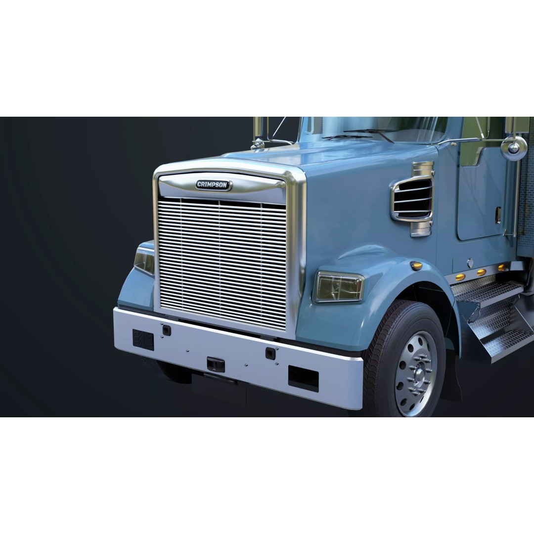 Heavy Truck Chassis 3D Model – Low Poly PBR Rigged Asset, FBX - View 19
