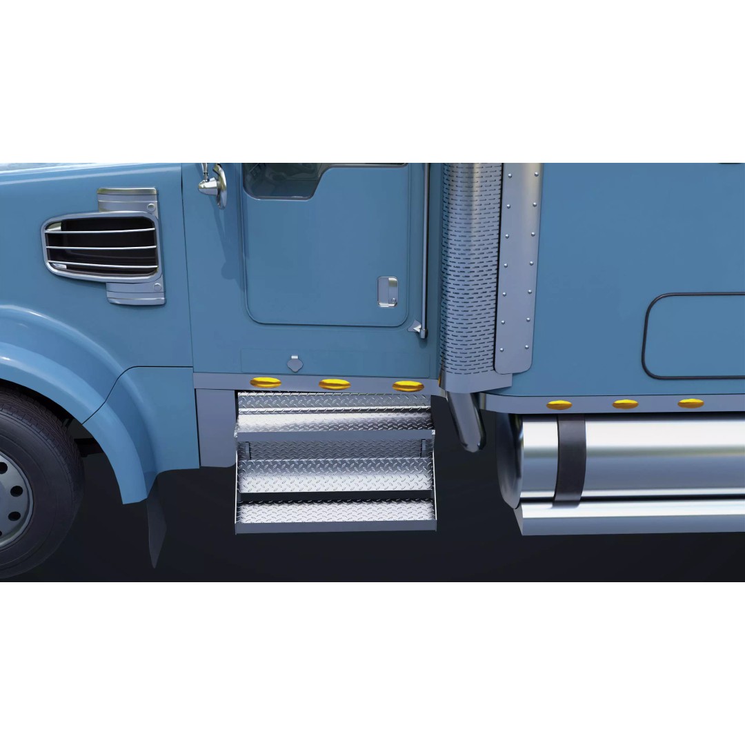 Heavy Truck Chassis 3D Model – Low Poly PBR Rigged Asset, FBX - View 22