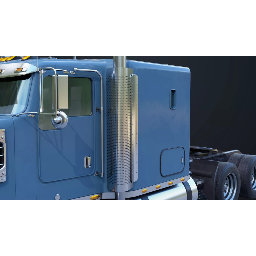 Heavy Truck Chassis 3D Model – Low Poly PBR Rigged Asset, FBX - View 23
