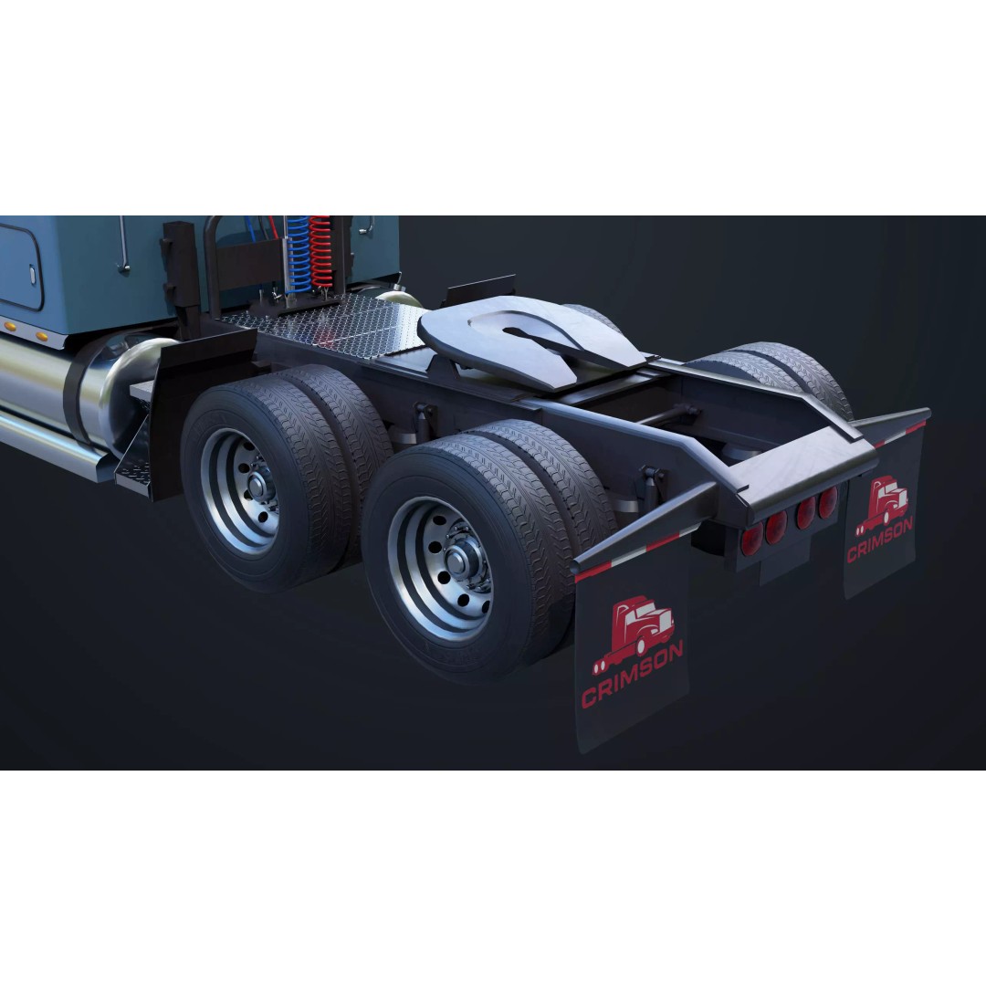 Heavy Truck Chassis 3D Model – Low Poly PBR Rigged Asset, FBX - View 26