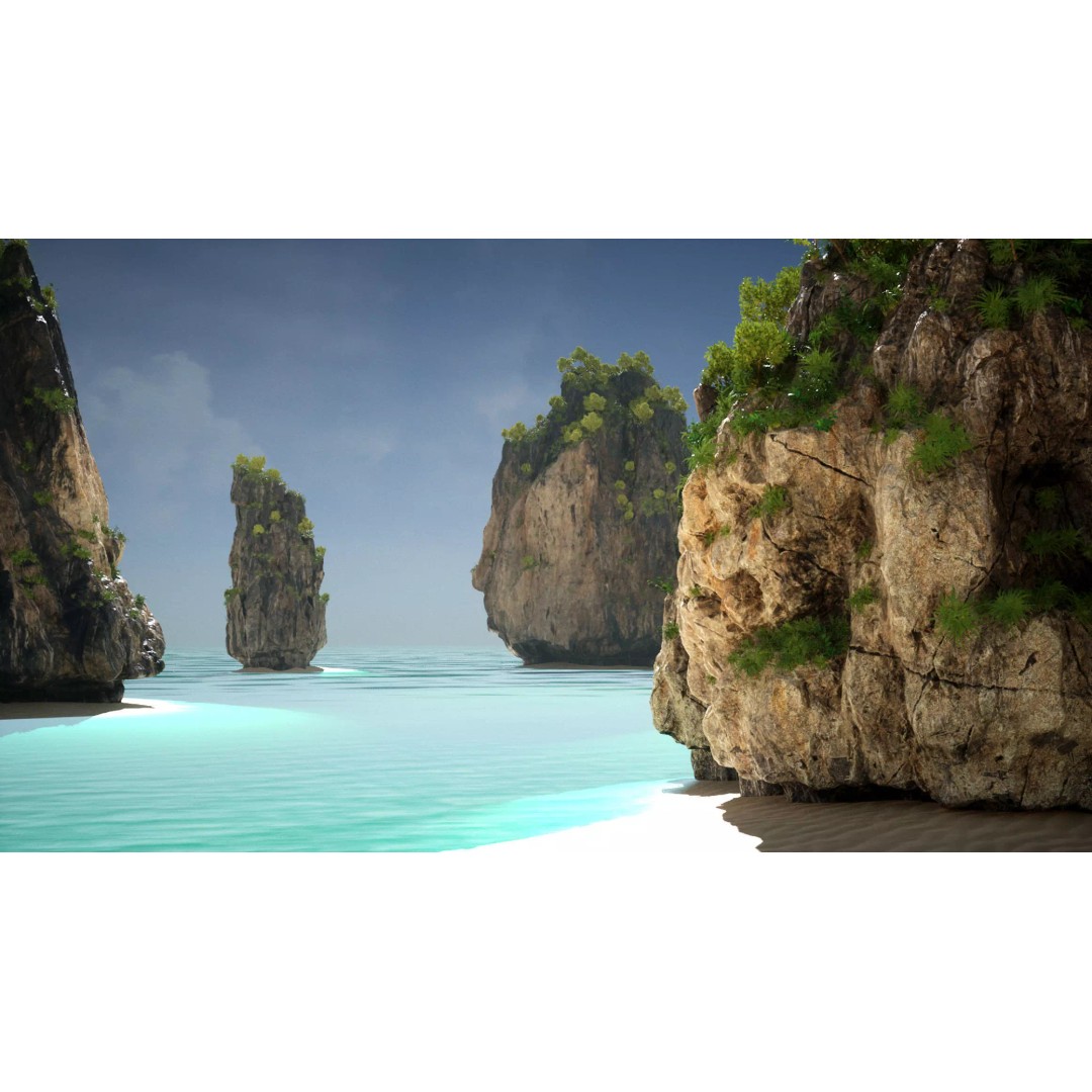 Asian Rocks 3D Model – Low Poly Nature Asset with PBR Textures - View 10