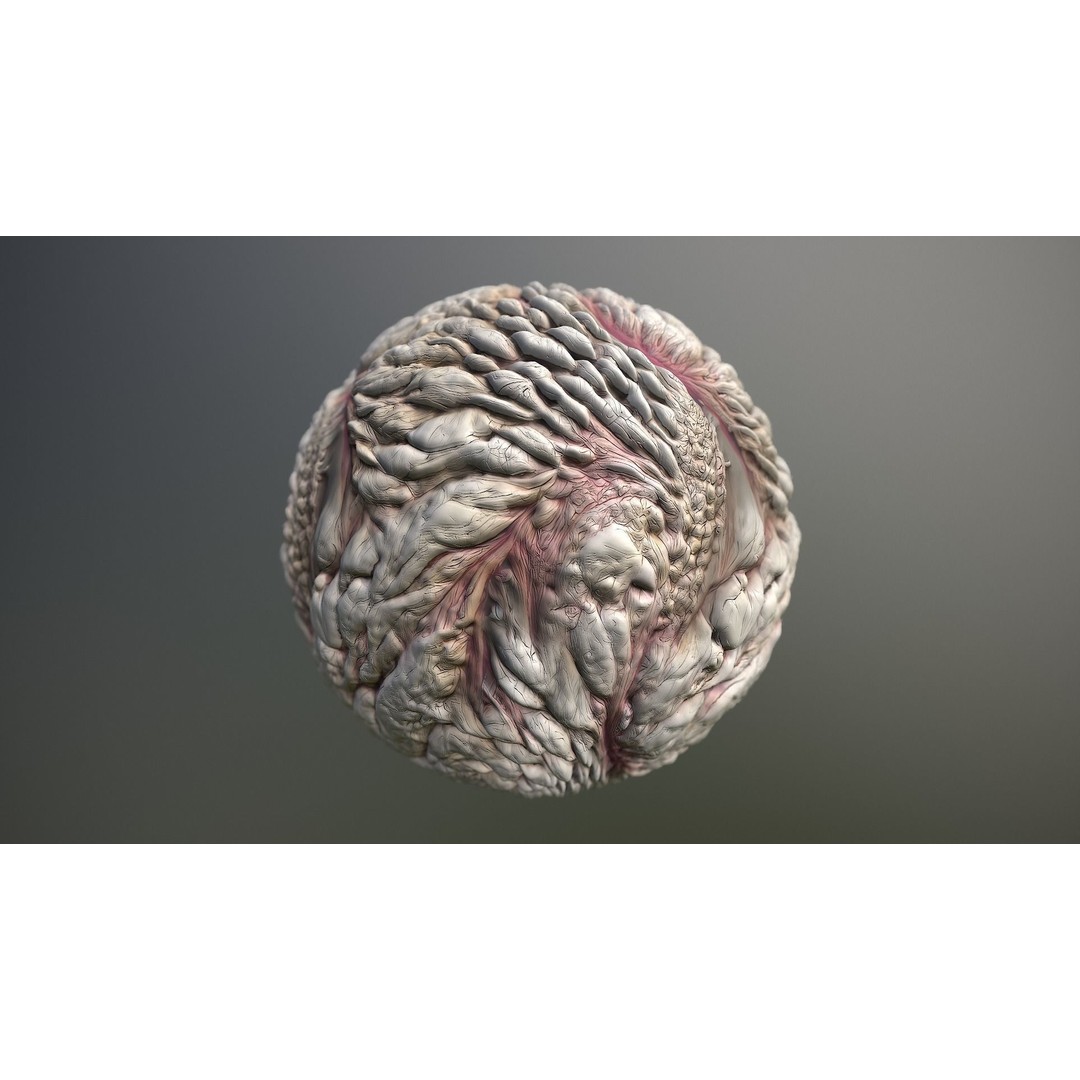 Monster Skin 3D Model – Seamless PBR Texture Pack for Games - View 13