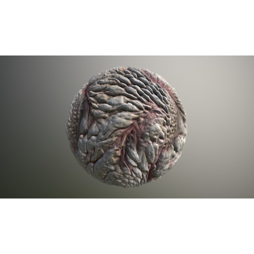 Monster Skin 3D Model – Seamless PBR Texture Pack for Games - View 16