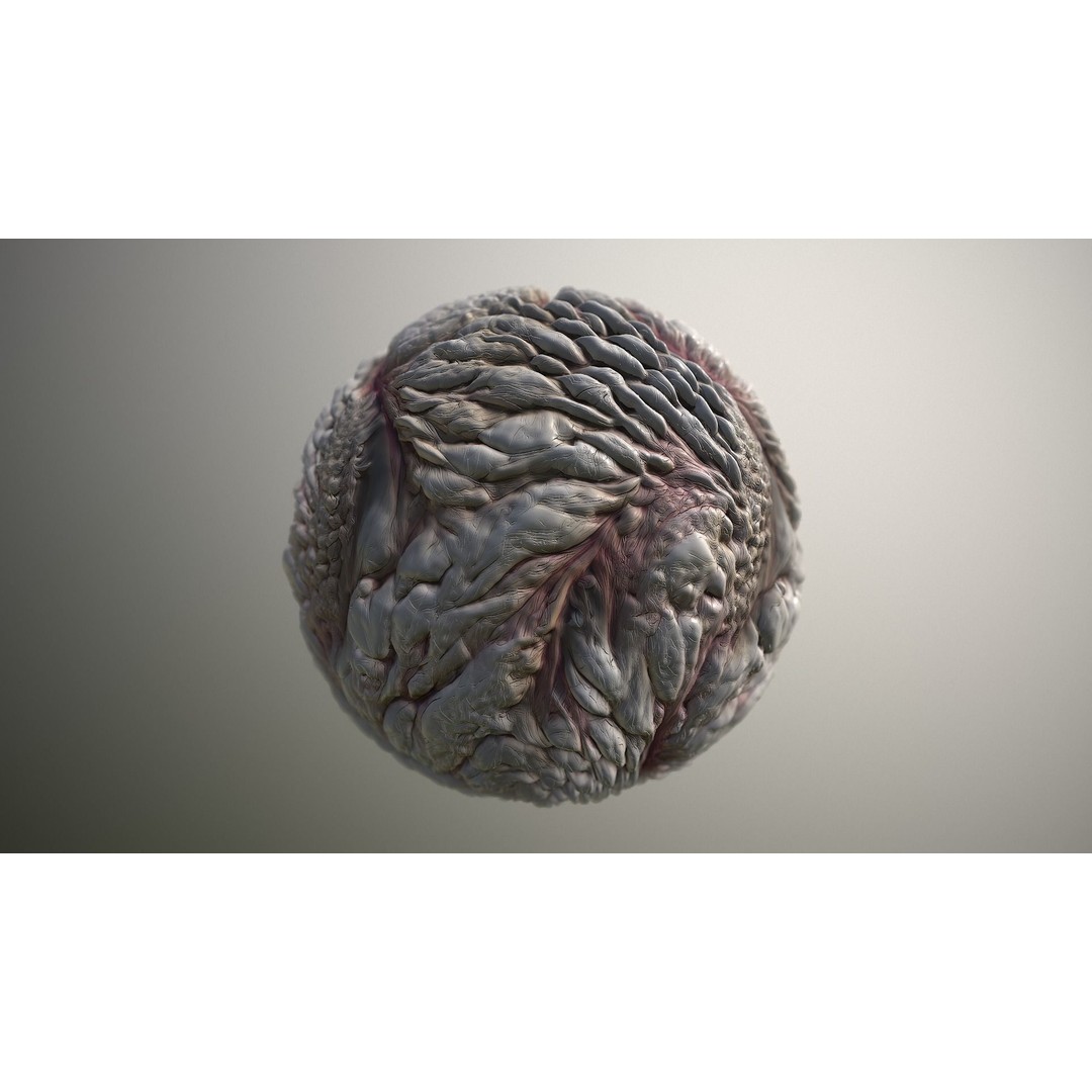 Monster Skin 3D Model – Seamless PBR Texture Pack for Games - View 17