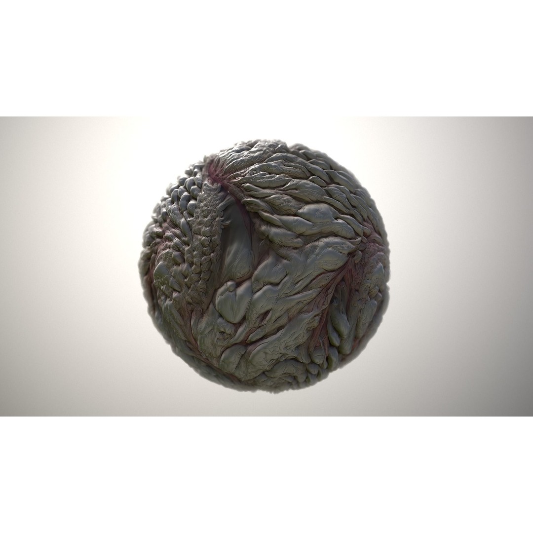 Monster Skin 3D Model – Seamless PBR Texture Pack for Games - View 3