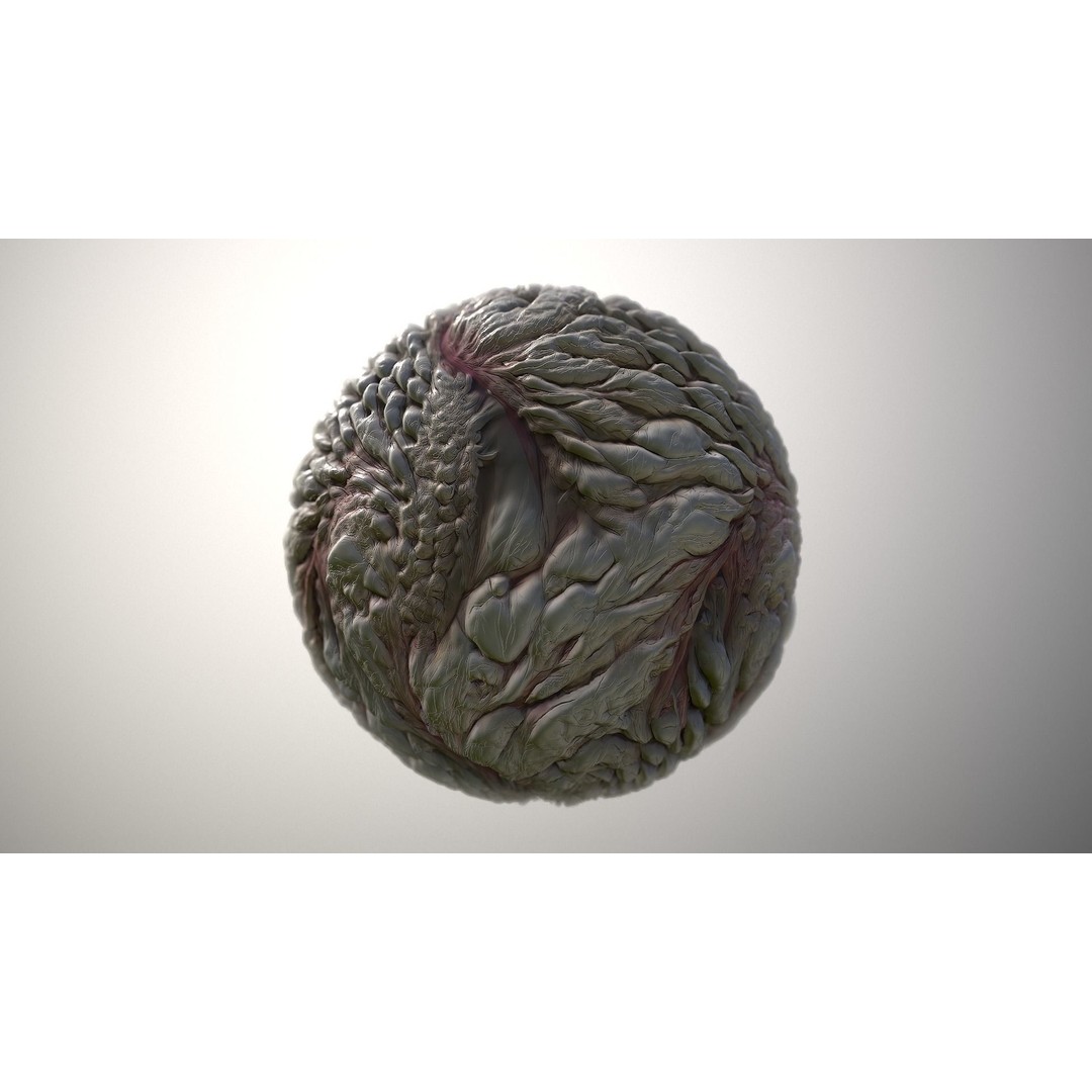 Monster Skin 3D Model – Seamless PBR Texture Pack for Games - View 4