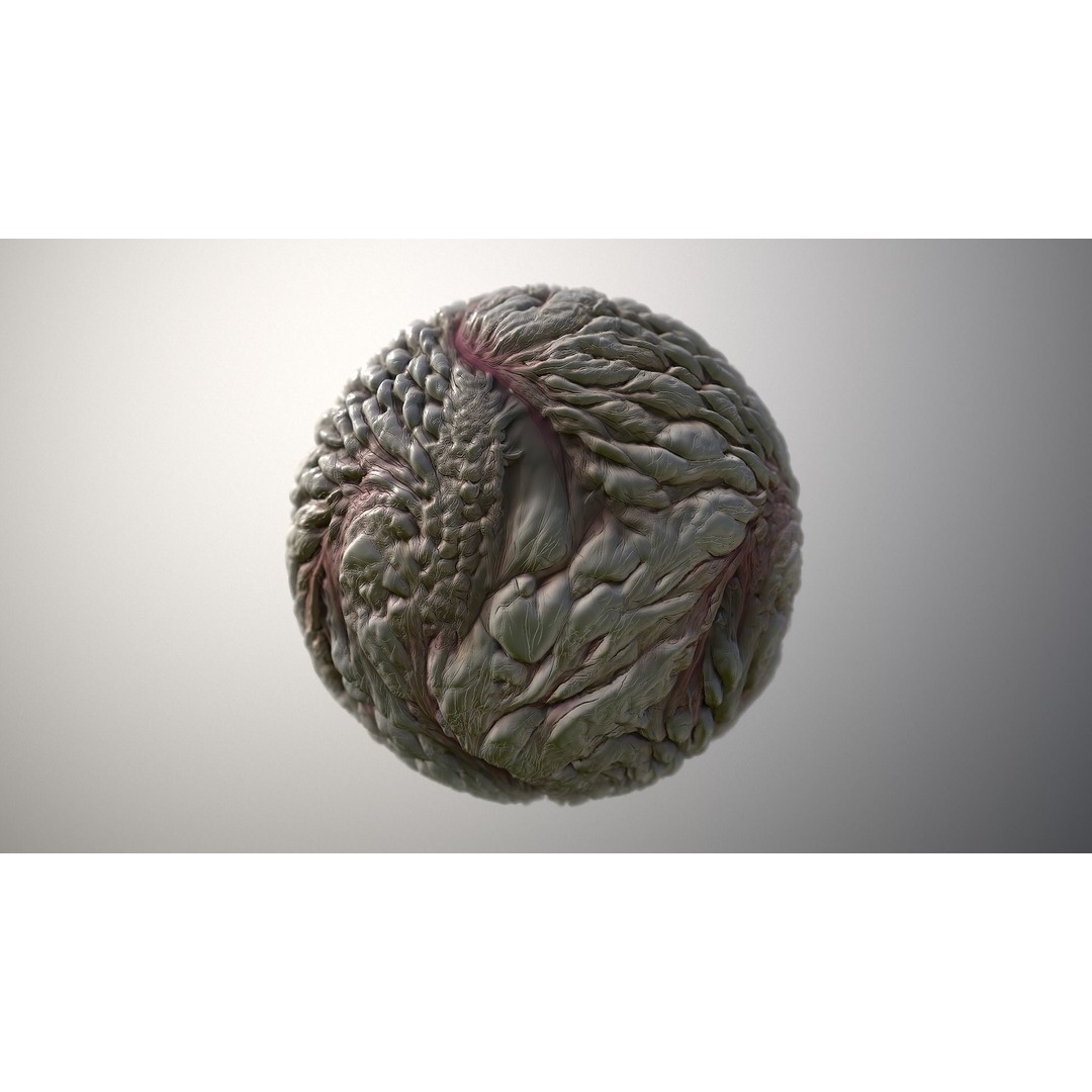 Monster Skin 3D Model – Seamless PBR Texture Pack for Games - View 5