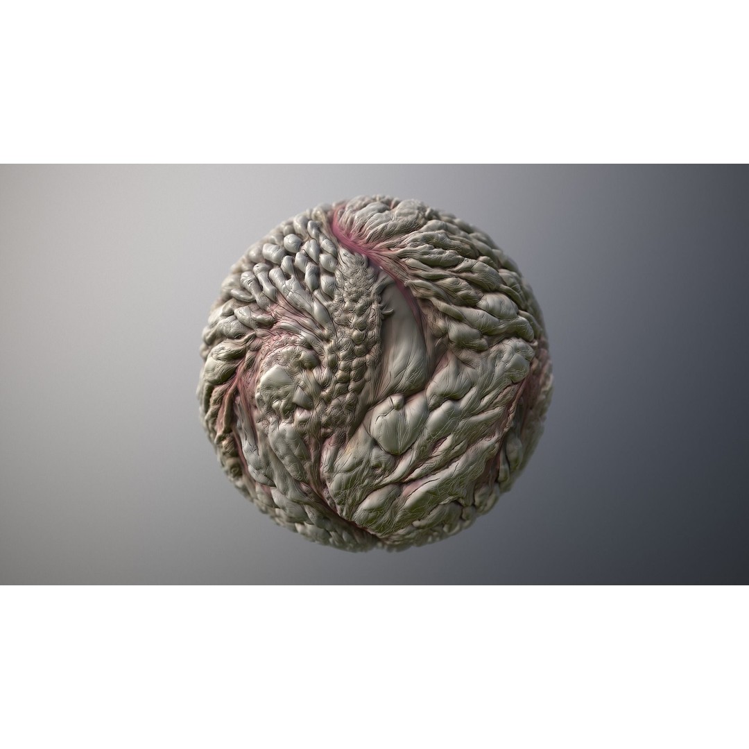 Monster Skin 3D Model – Seamless PBR Texture Pack for Games - View 7