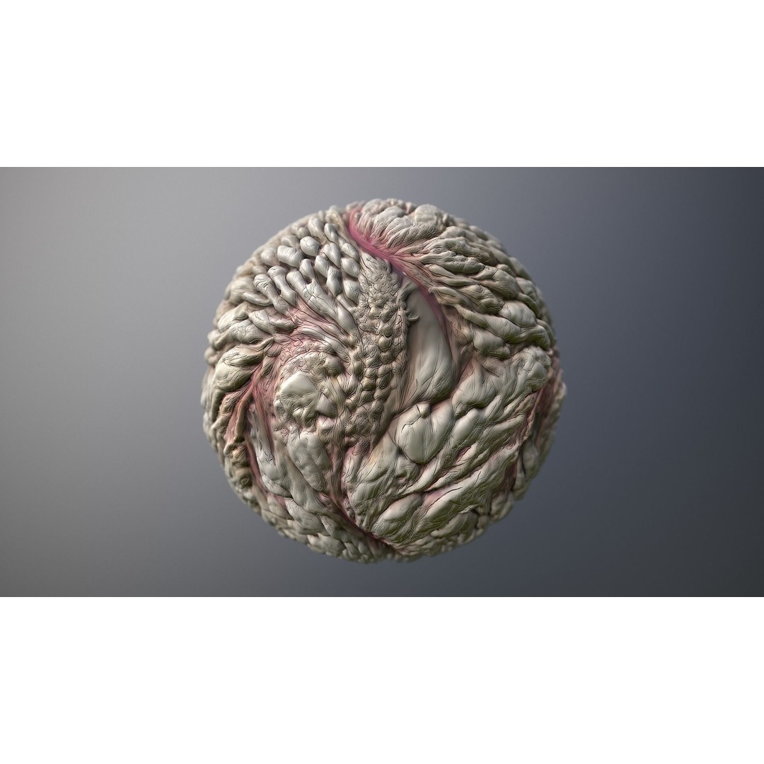 Monster Skin 3D Model – Seamless PBR Texture Pack for Games - View 8