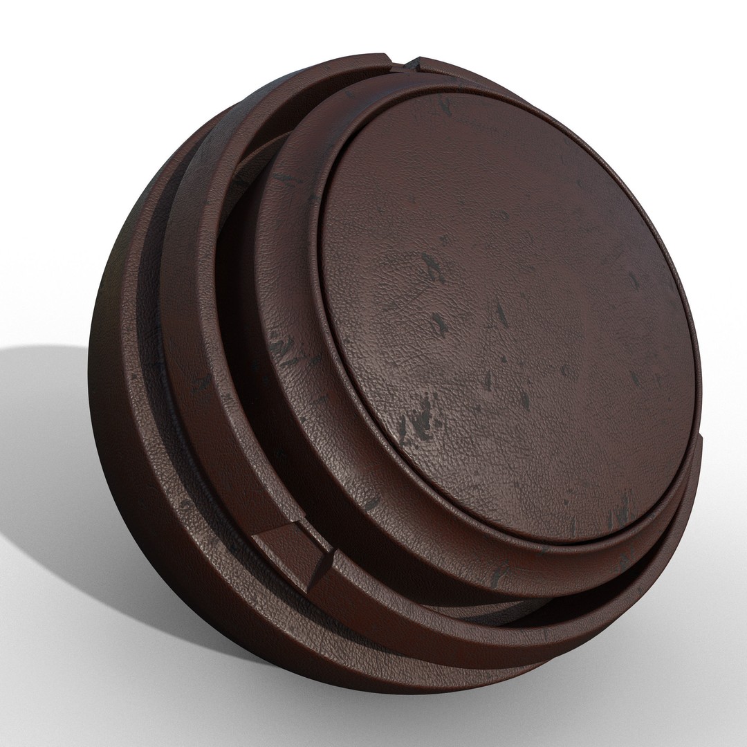 Leather Smart Material 3D Model – 25 High-Quality Textures for Substance Painter - View 9