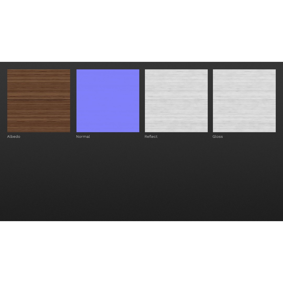 Raw Walnut Veneer 3D Model – High Resolution Seamless Texture, PBR - View 6