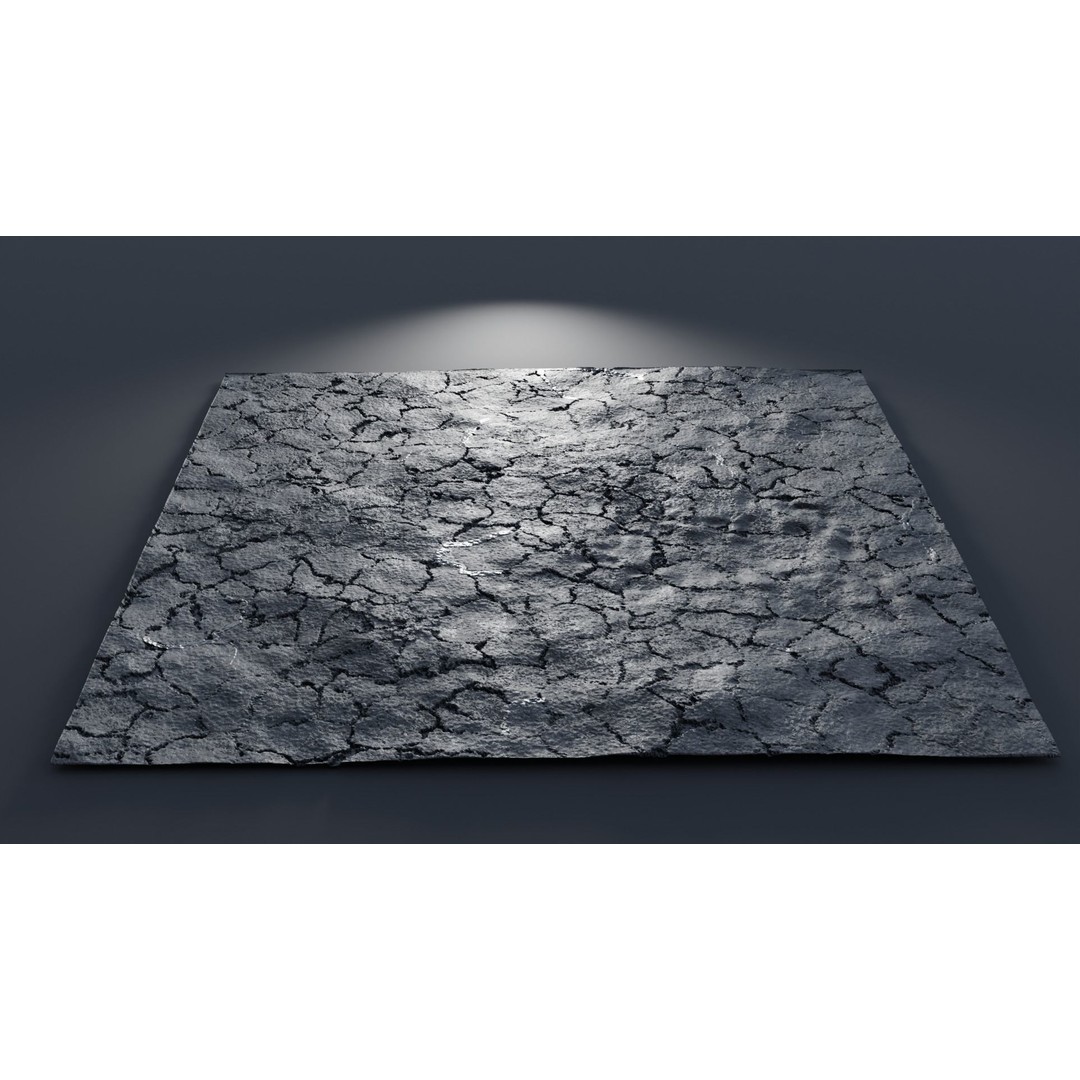 Asphalt Macro Scene 3D Model – High Poly PBR Textures, FBX - View 10