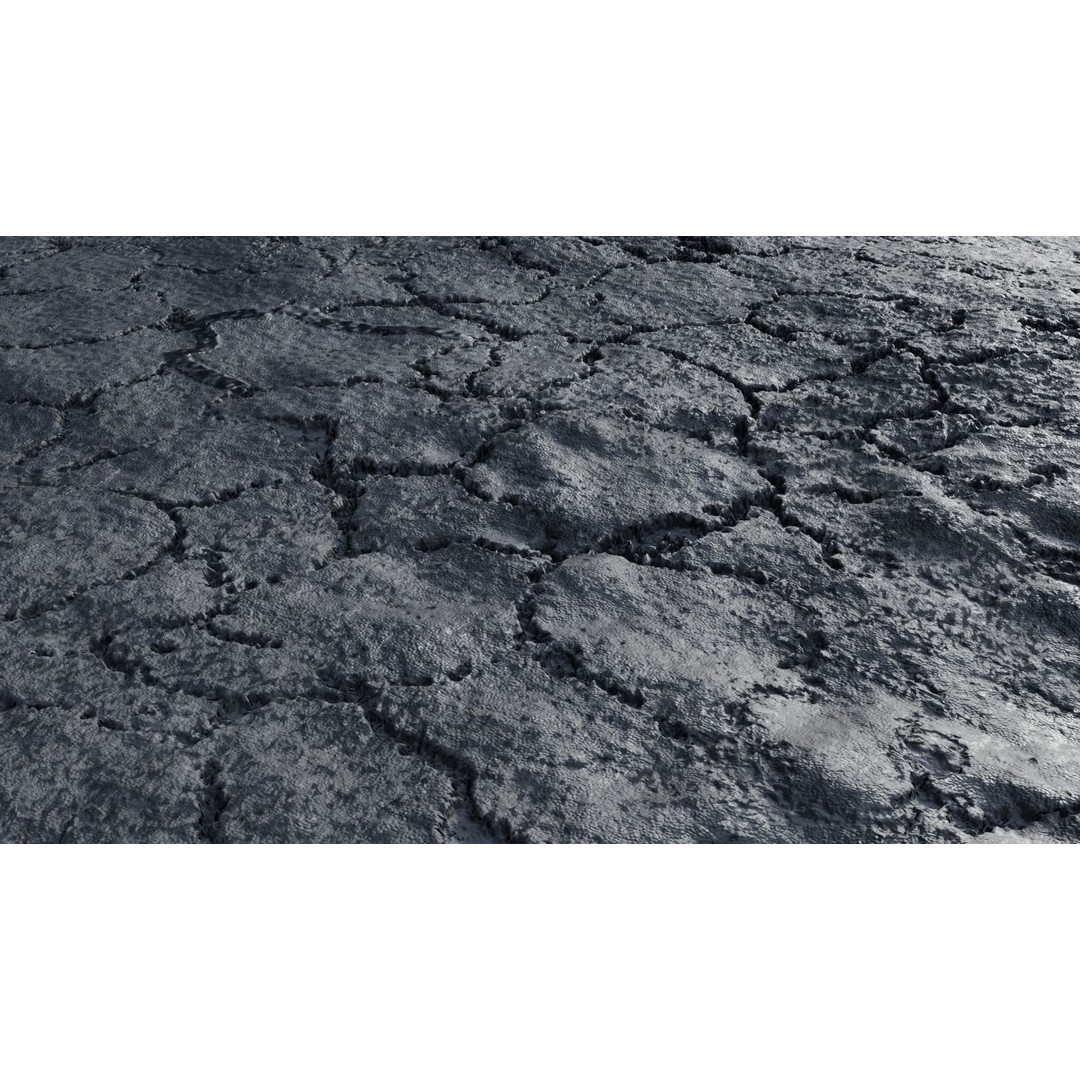 Asphalt Macro Scene 3D Model – High Poly PBR Textures, FBX - View 9