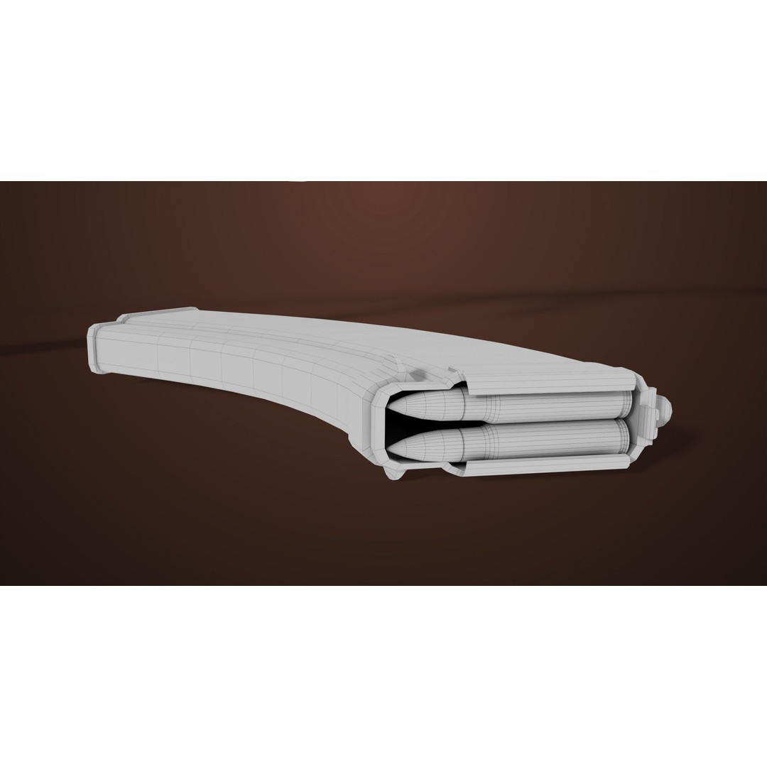 Light Machine Gun 3D Model – Low Poly PBR Game Asset, FBX/Blender - View 73