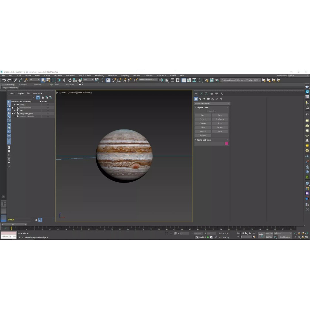 Jupiter 3D Model – Photorealistic Low Poly with 16K Textures, Blender & Unity - View 36