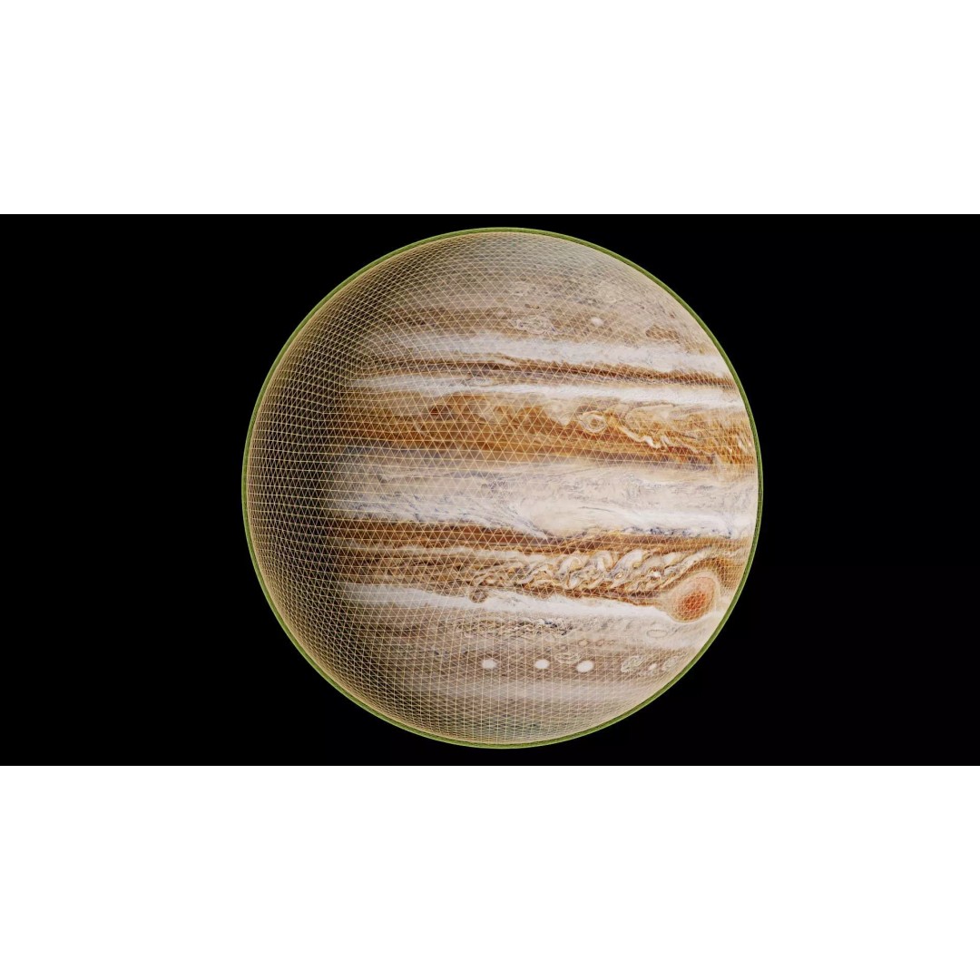 Jupiter 3D Model – Photorealistic Low Poly with 16K Textures, Blender & Unity - View 39