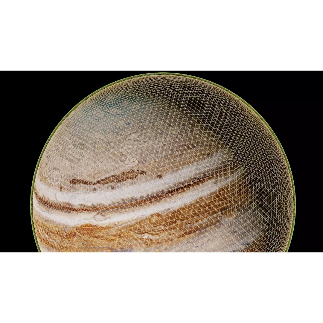 Jupiter 3D Model – Photorealistic Low Poly with 16K Textures, Blender & Unity - View 40