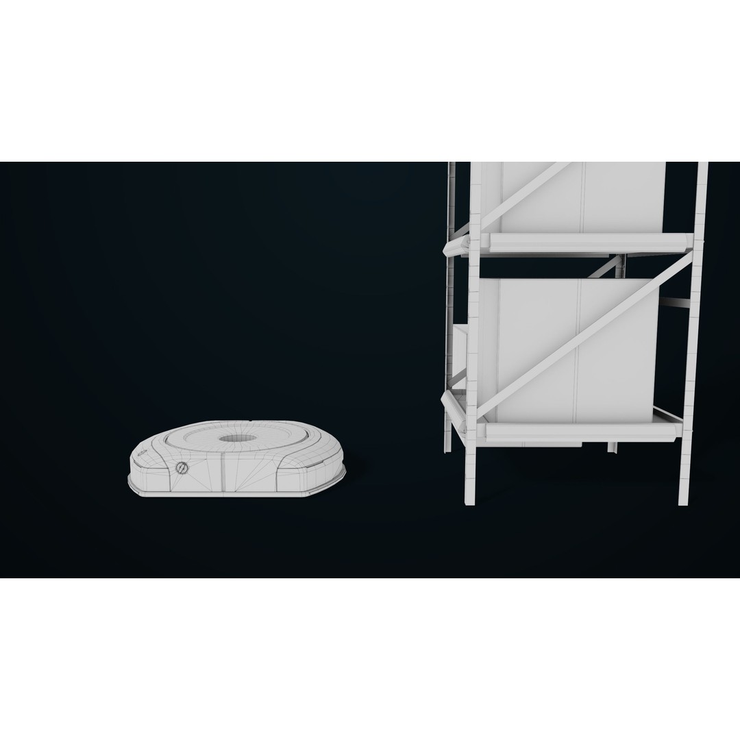 Warehouse Robot 3D Model – Low Poly Rigged Asset, FBX, PBR - View 28