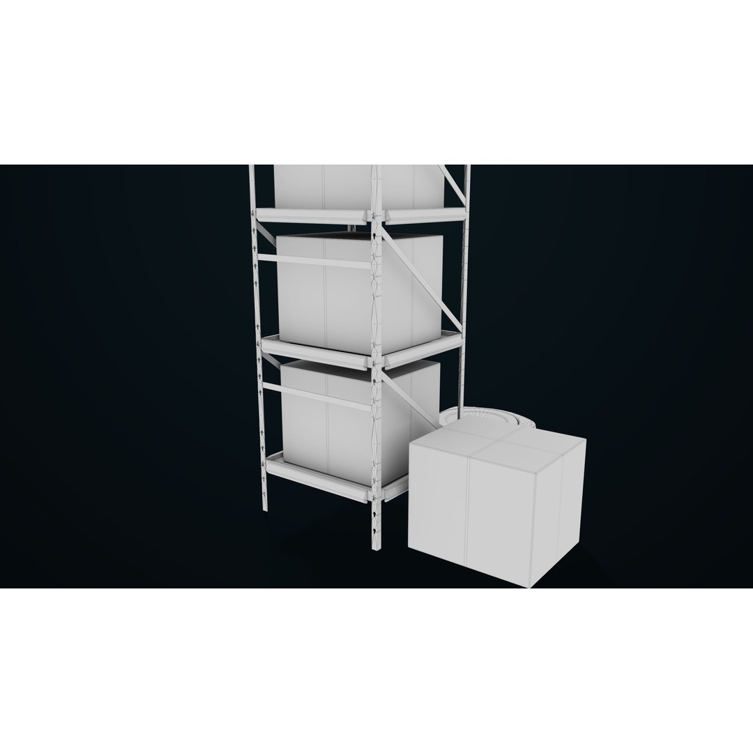 Warehouse Robot 3D Model – Low Poly Rigged Asset, FBX, PBR - View 31