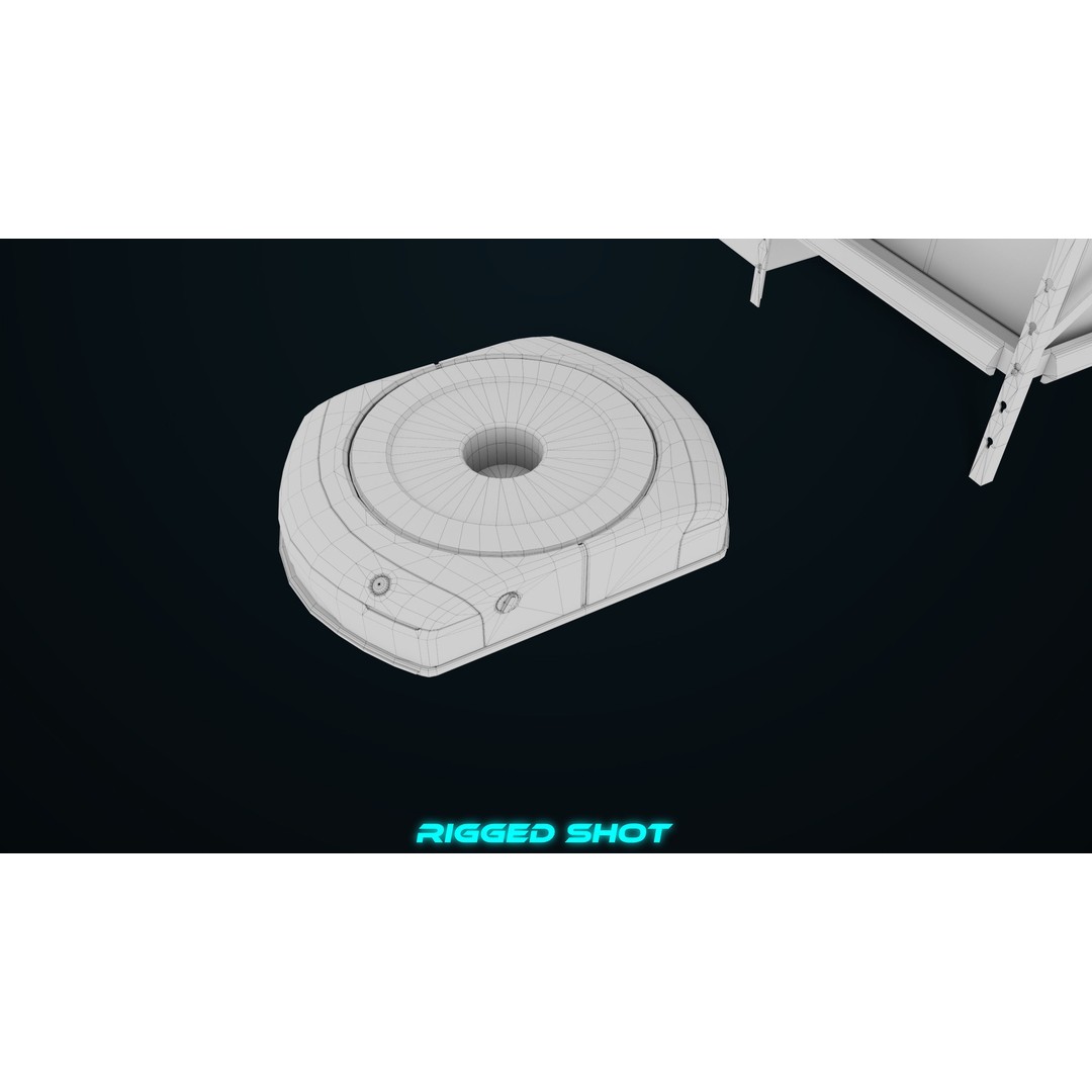 Warehouse Robot 3D Model – Low Poly Rigged Asset, FBX, PBR - View 42