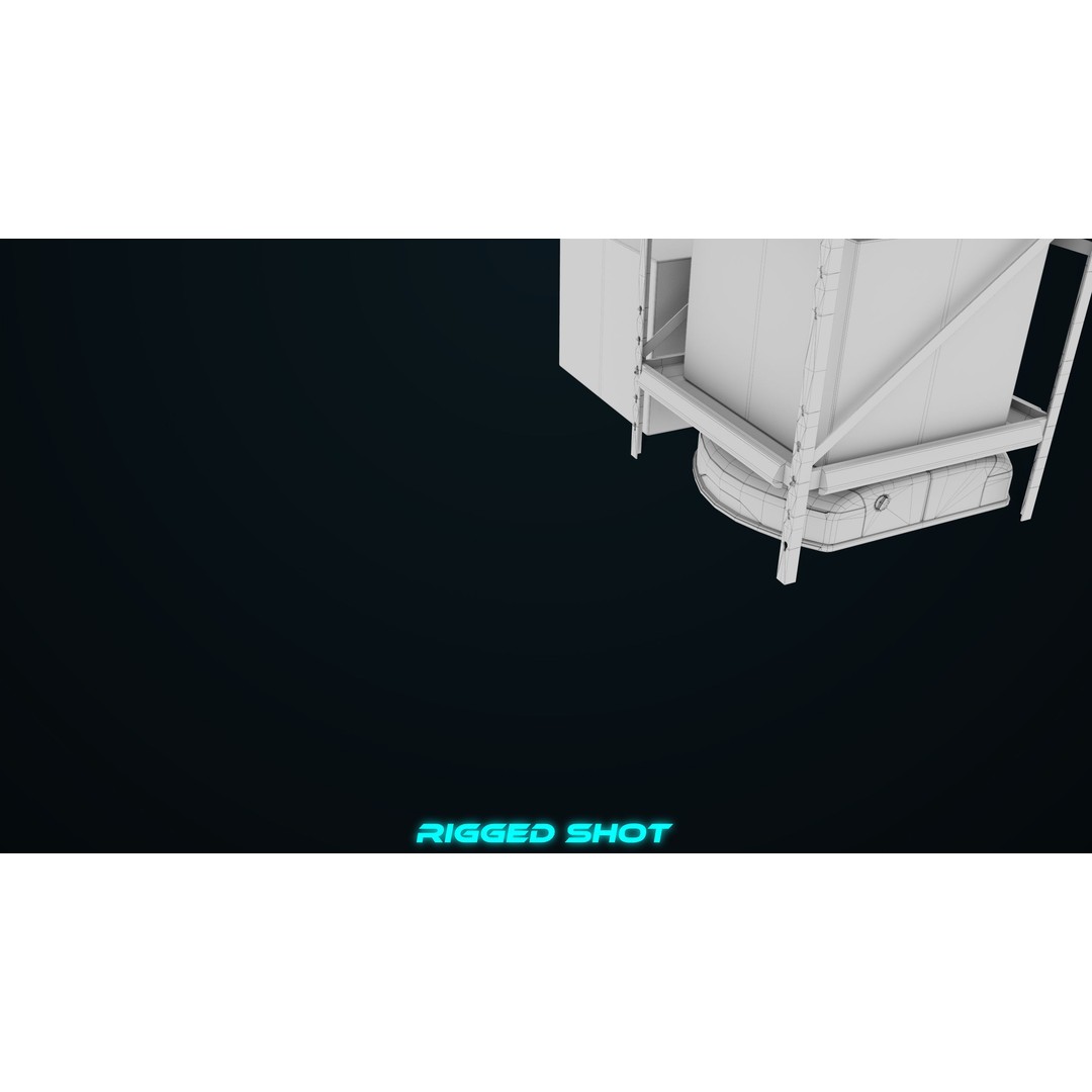 Warehouse Robot 3D Model – Low Poly Rigged Asset, FBX, PBR - View 45