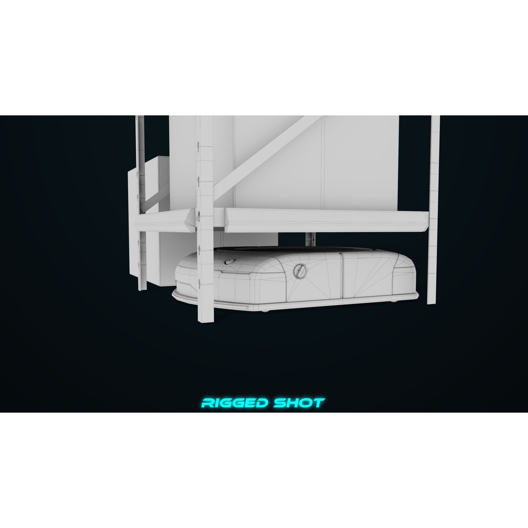 Warehouse Robot 3D Model – Low Poly Rigged Asset, FBX, PBR - View 46