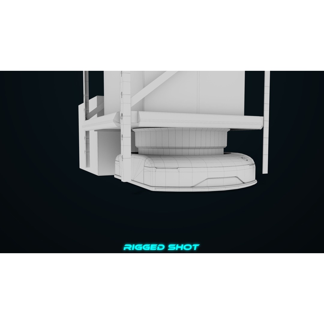 Warehouse Robot 3D Model – Low Poly Rigged Asset, FBX, PBR - View 48
