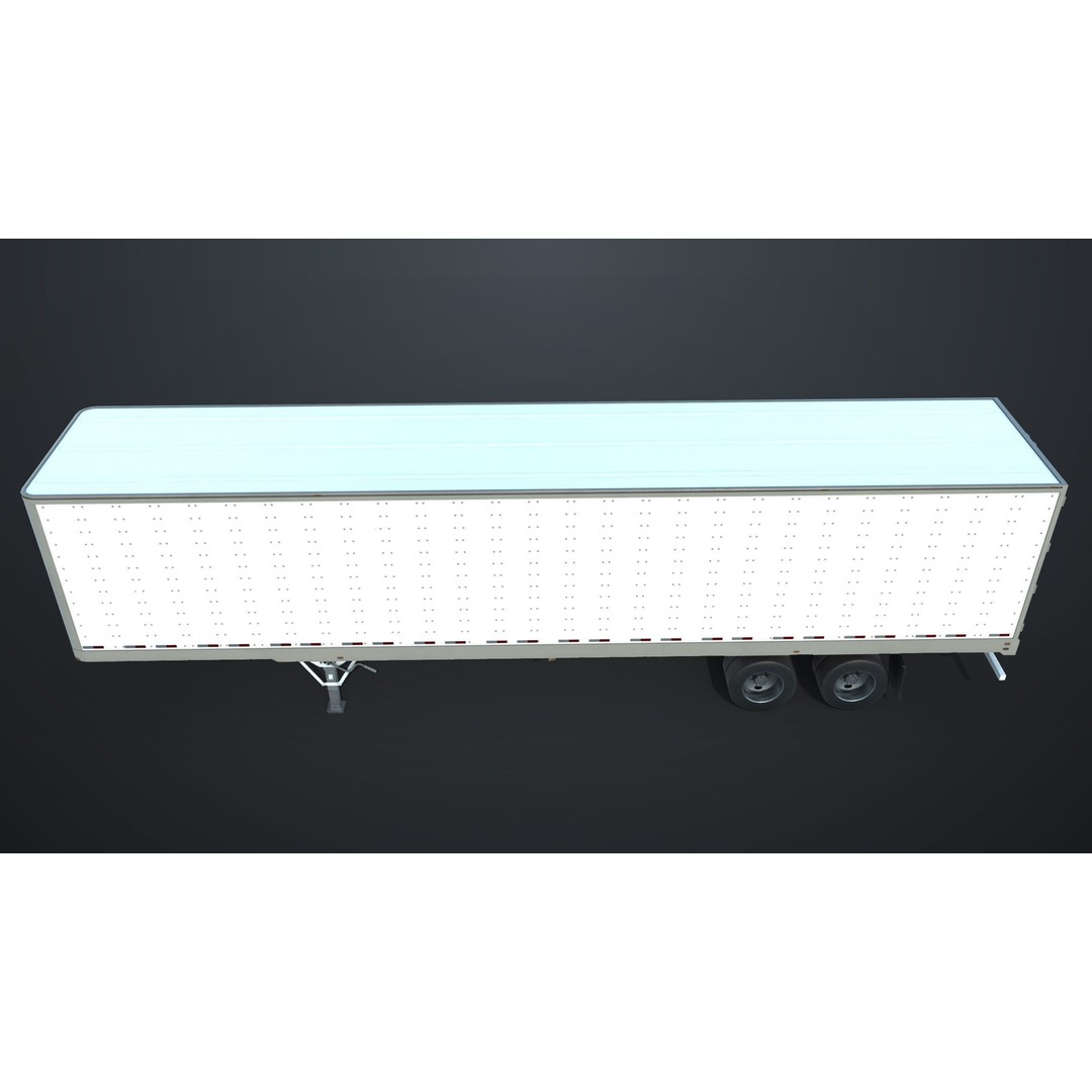 Semi Trailer 3D Model – Low Poly PBR Asset for Games, FBX - View 21