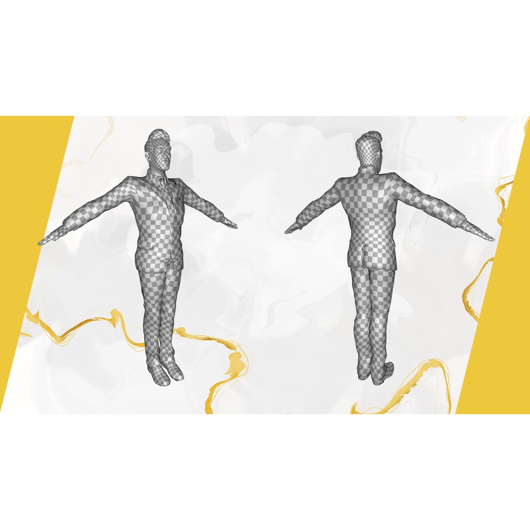 Toon Businessman 3D Model – Low Poly Rigged Character for Animation - View 28