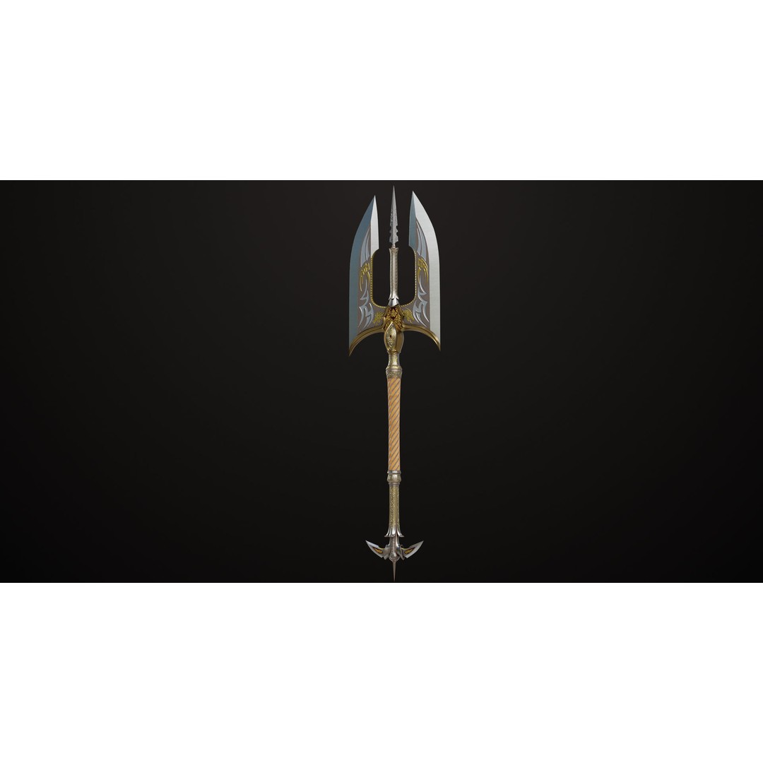 Battle Axe 3D Model – Low Poly Game Asset, PBR Textures Included - View 14