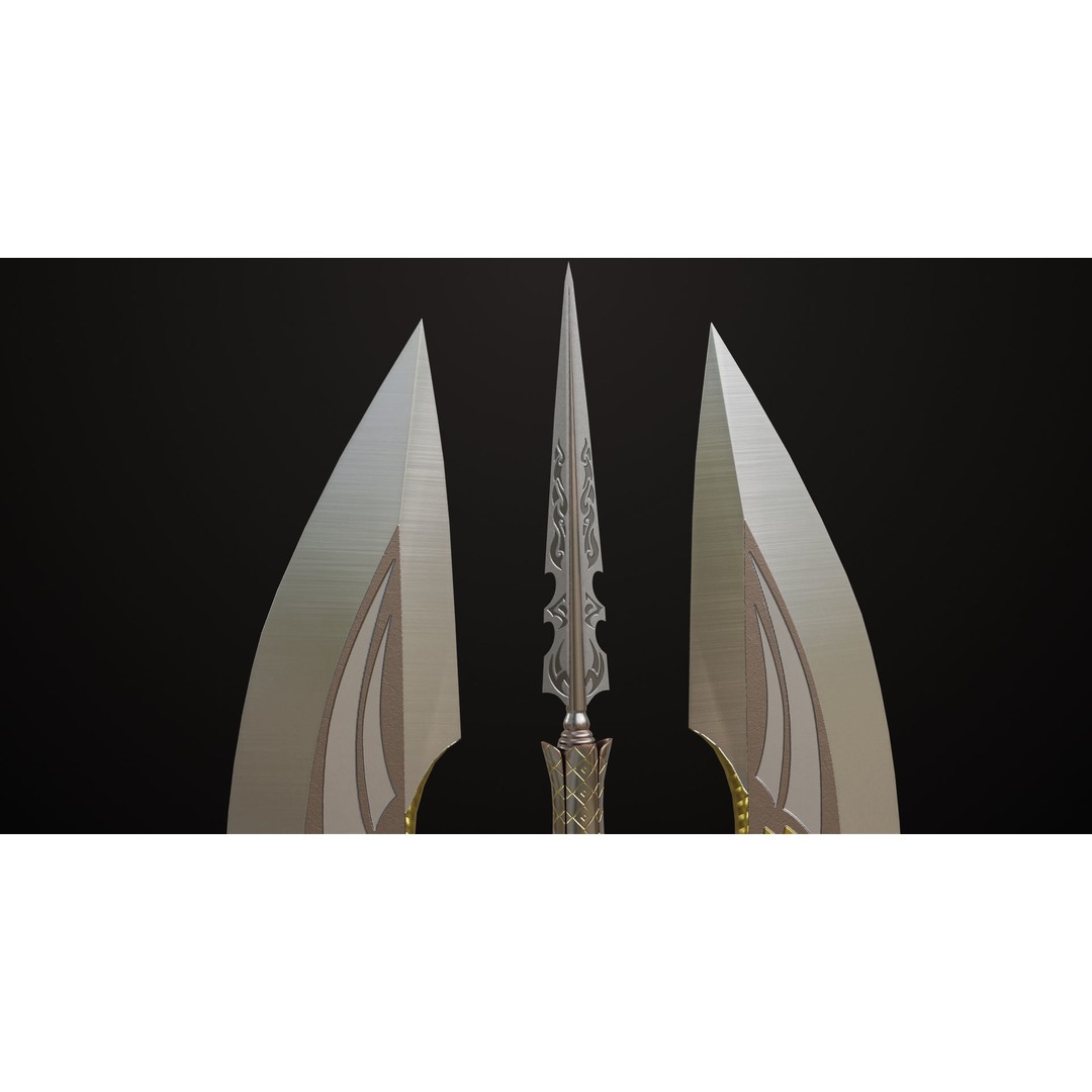 Battle Axe 3D Model – Low Poly Game Asset, PBR Textures Included - View 16