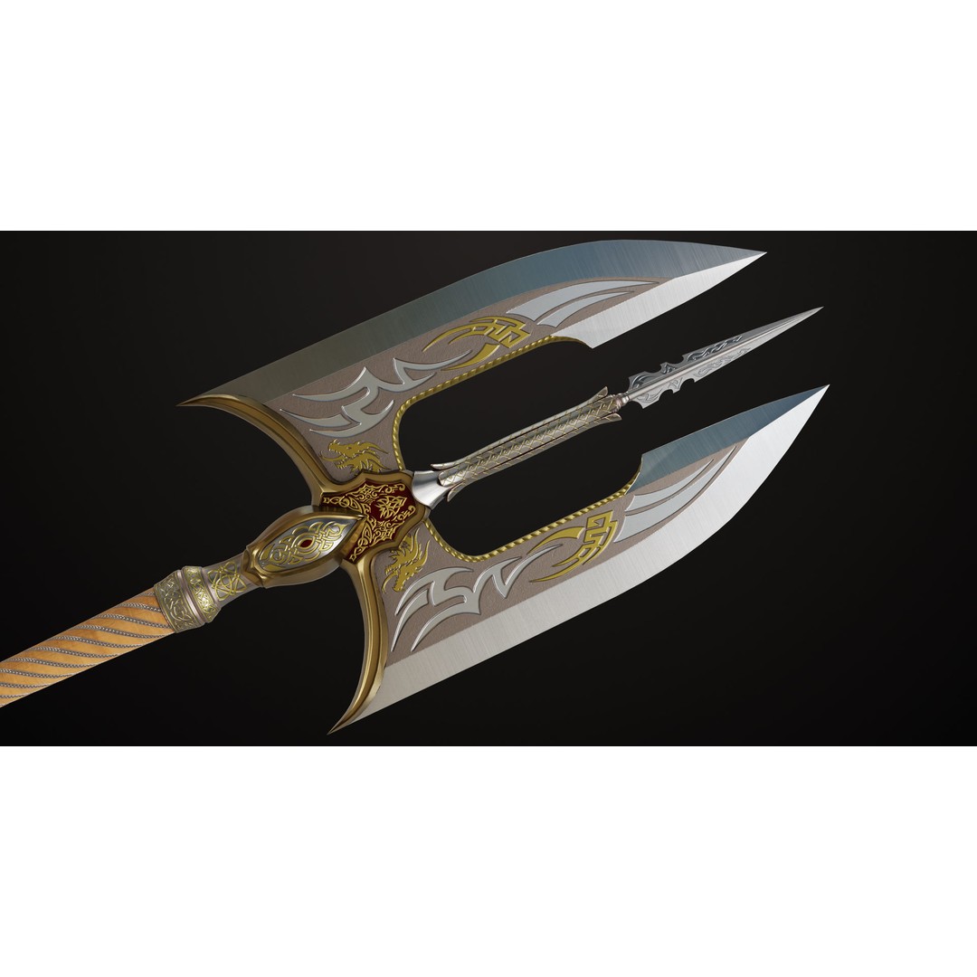 Battle Axe 3D Model – Low Poly Game Asset, PBR Textures Included - View 20