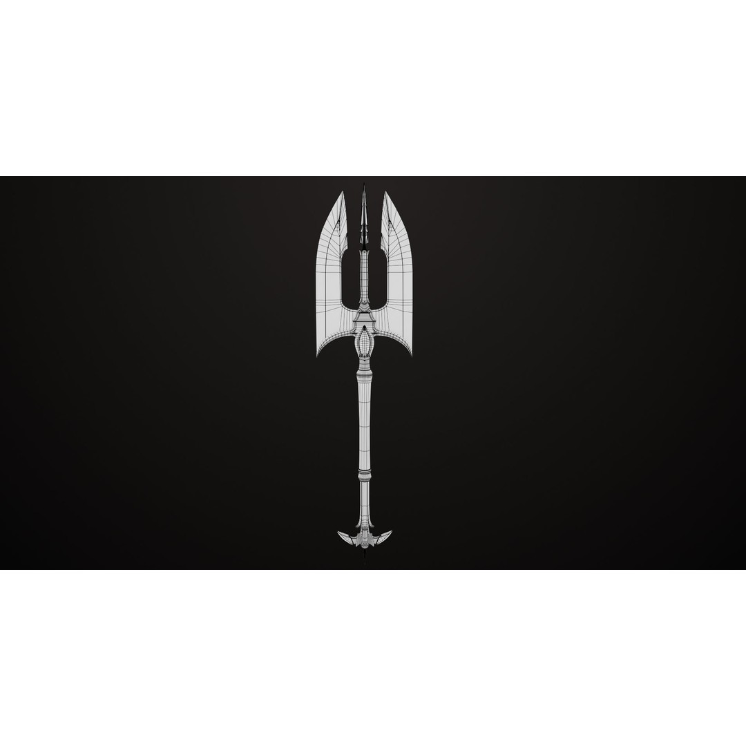 Battle Axe 3D Model – Low Poly Game Asset, PBR Textures Included - View 23