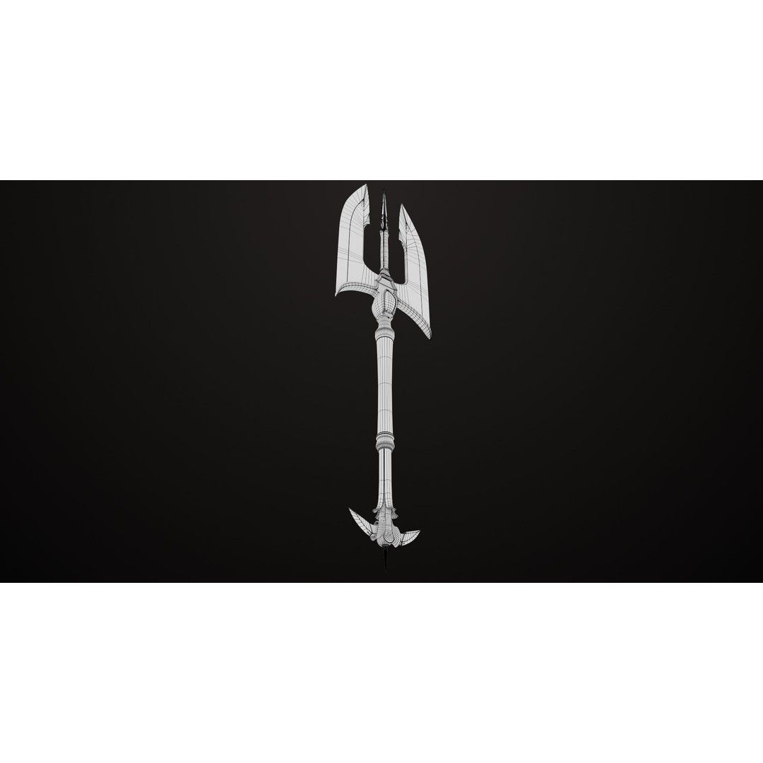 Battle Axe 3D Model – Low Poly Game Asset, PBR Textures Included - View 26