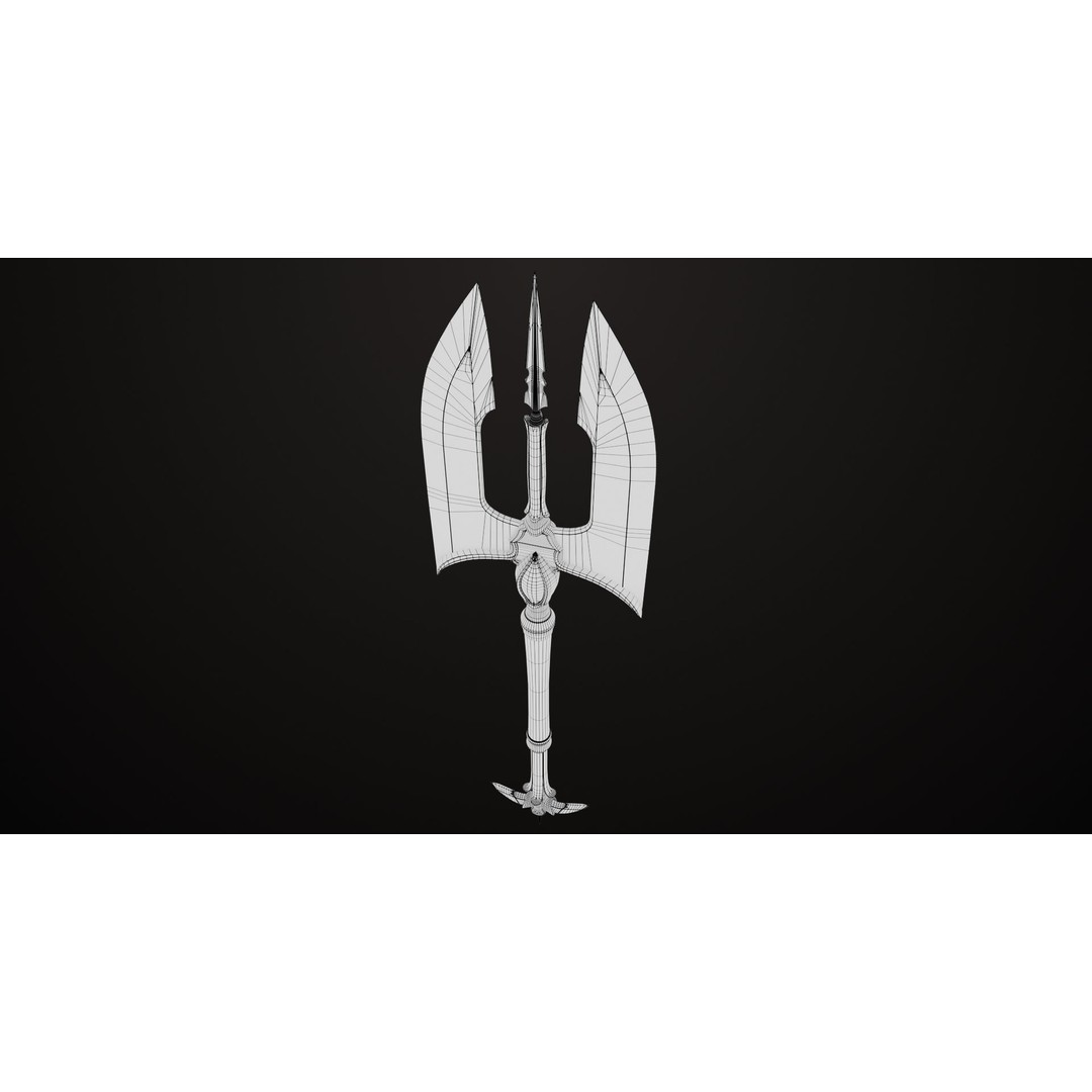 Battle Axe 3D Model – Low Poly Game Asset, PBR Textures Included - View 27